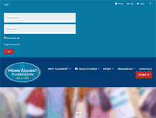 Tablet Screenshot of momsagainstfluoridation.org